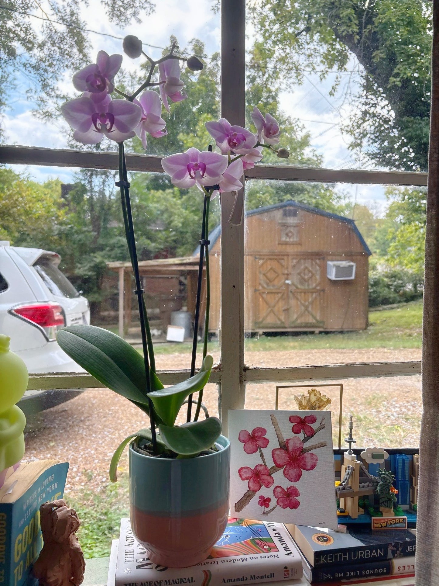 Original 6x6 Watercolor Canvas by Zoee