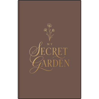 'My Secret Garden' Leather Journal | Engraved Notebook