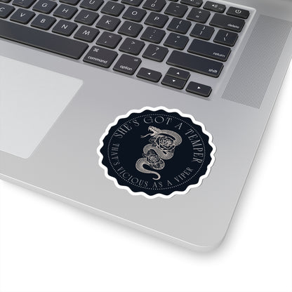 'Vicious as a Viper' - 'True Crime' inspired sticker