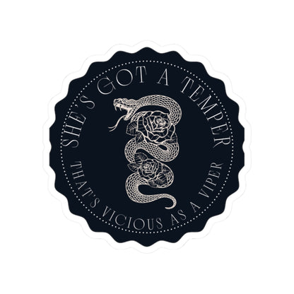 'Vicious as a Viper' - 'True Crime' inspired sticker