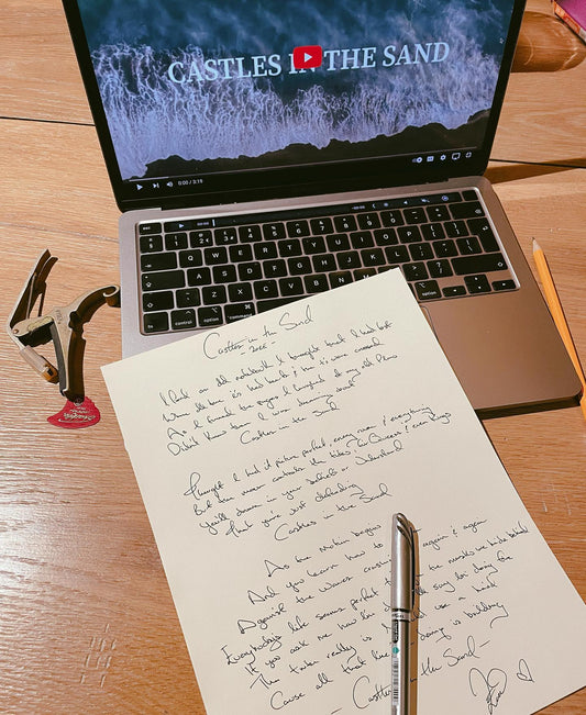 Handwritten Lyric Sheet (Signed)