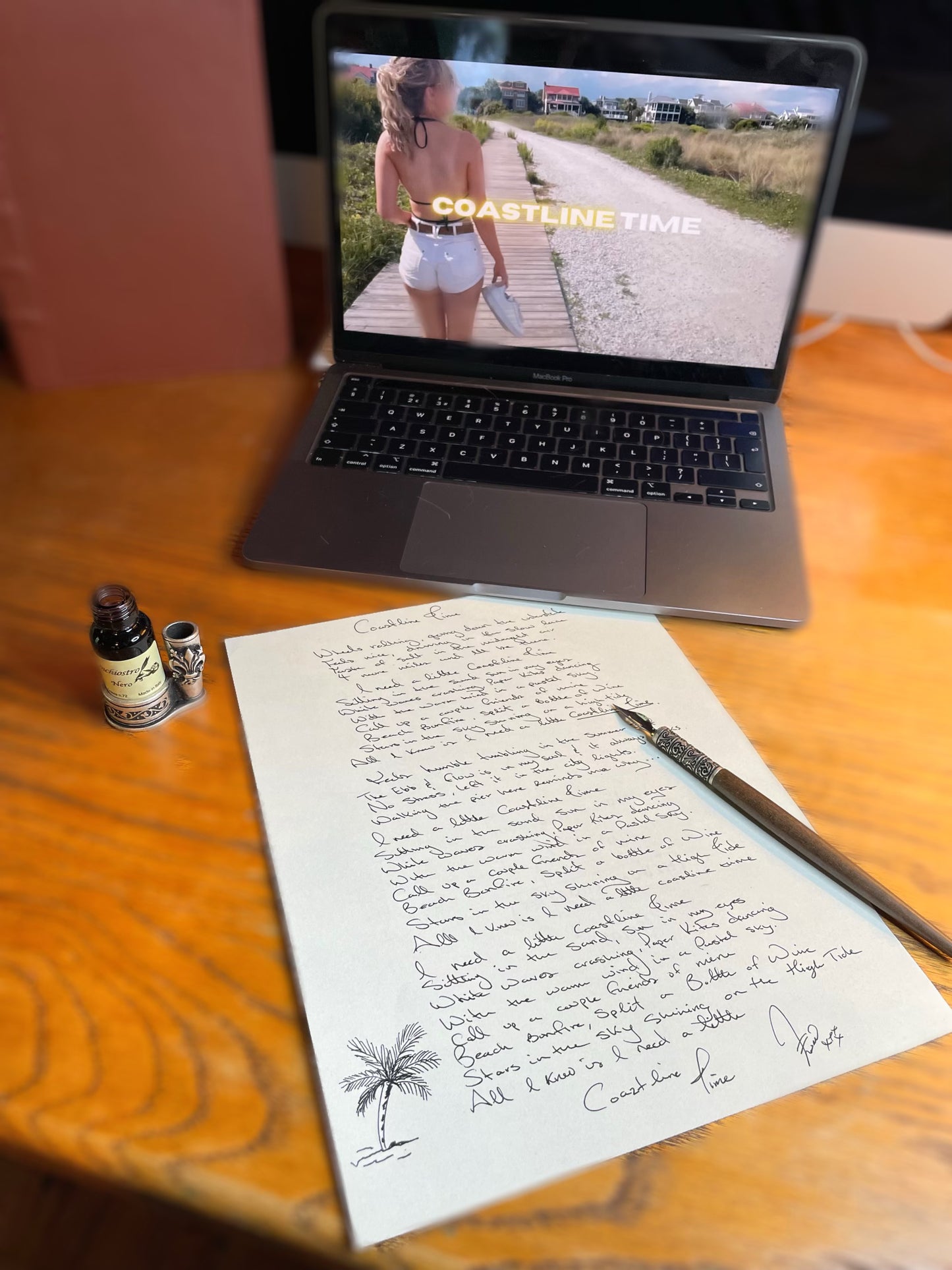 Handwritten Lyric Sheet (Signed)